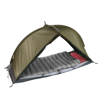 RhinoWolf 2.0 : 4 Seasons, Polyester Tent, Down blanket